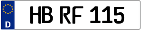 Trailer License Plate